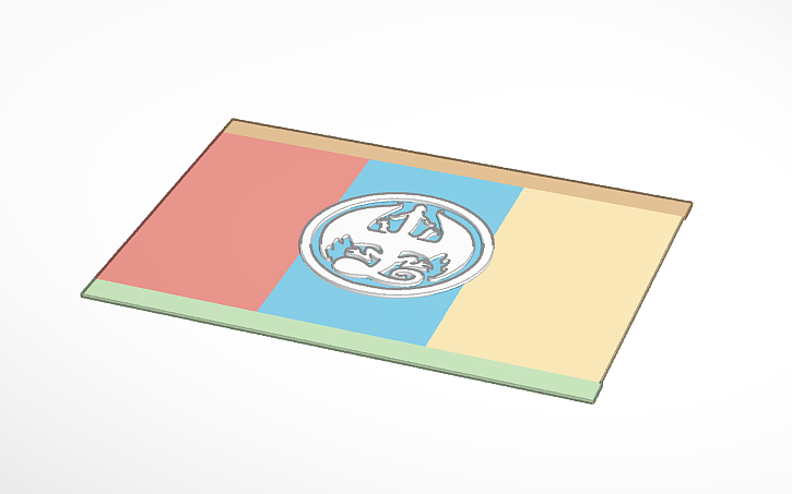 3D design Flag of UTP - Tinkercad
