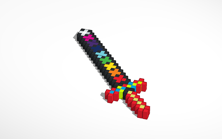 3D design The Mini Rainbow Rapier (a mini version of my Rainbow Rapier ...