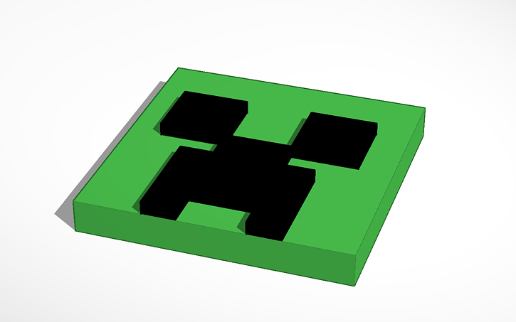 3D design Creeper Head | Tinkercad