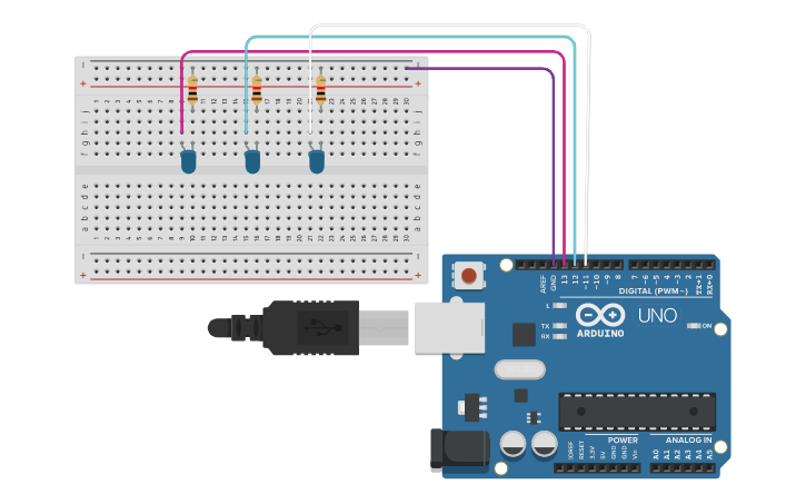 Circuit design Arduino | Tinkercad