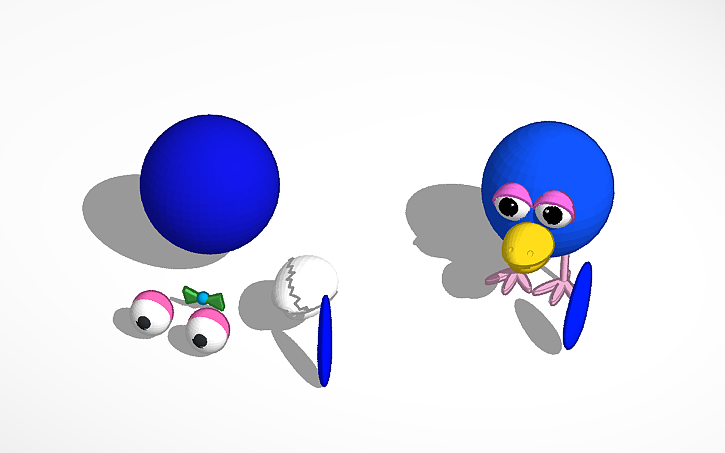 3D design Copy of Copy of Карыч из Смешариков - Tinkercad