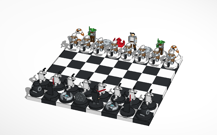 Star Wars Chess Set Tinkercad