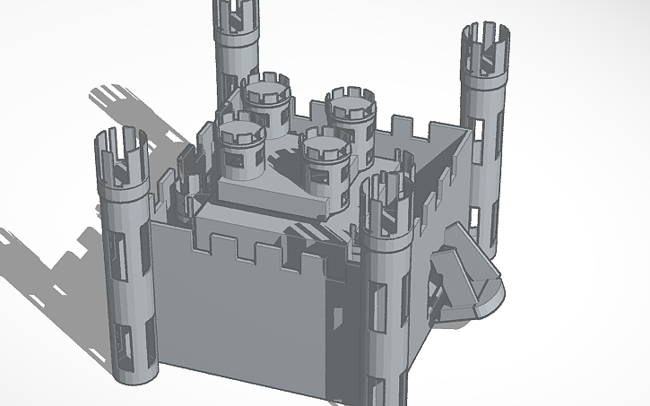 3D design Medieval castle | Tinkercad