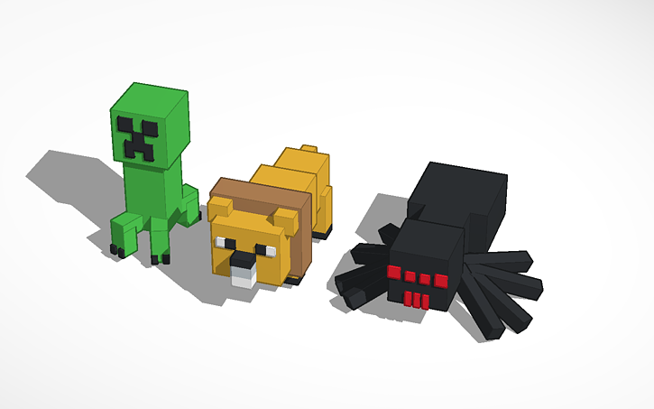 3D design Minecraft - Tinkercad