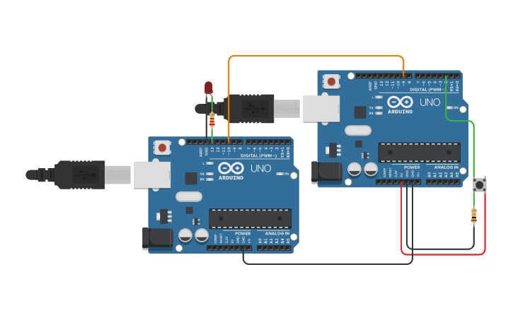Circuit design Interligando 2 Arduinos (3) - Tinkercad