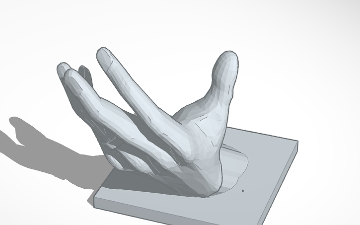 3D design Hand - Tinkercad