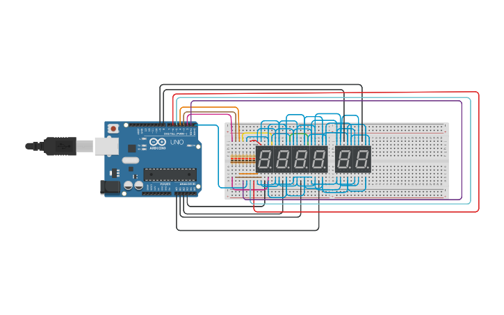Circuit design Reloj - Tinkercad