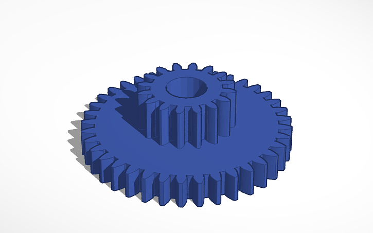 3D design 37 teeth gear - Tinkercad