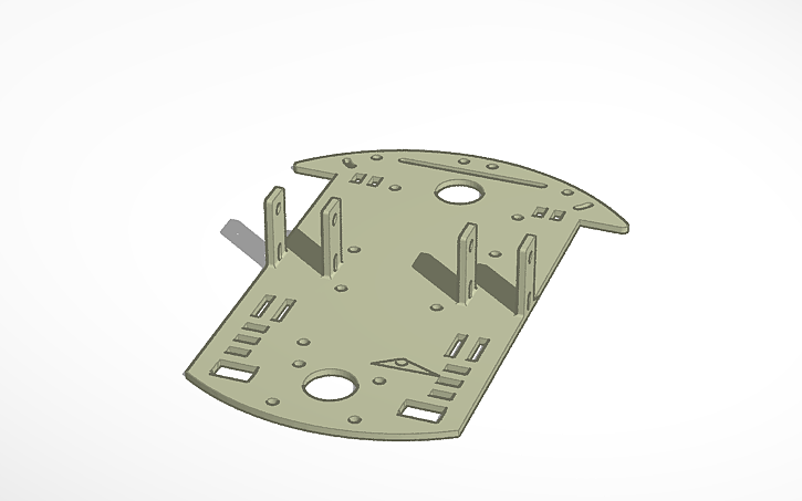 3D design Robot Chassis 2 - Tinkercad