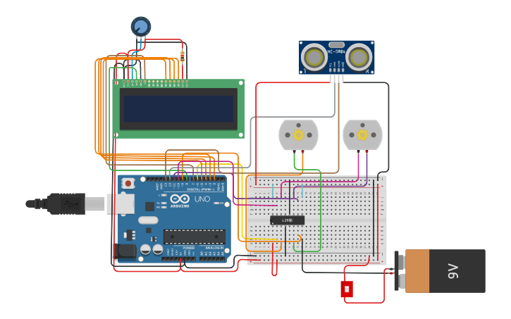 Circuit design Vacuum Cleaner | Tinkercad