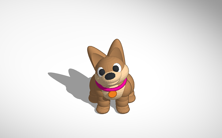 3D design puppy - Tinkercad