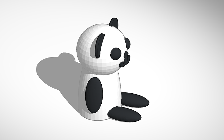 3D design Derpy Panda | Tinkercad