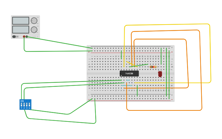 Circuit design XOR using NAND | Tinkercad