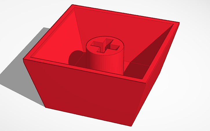 3D design key cap cherry - Tinkercad