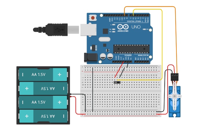 Circuit design Simple Exercise 2 Slide Switches - Tinkercad