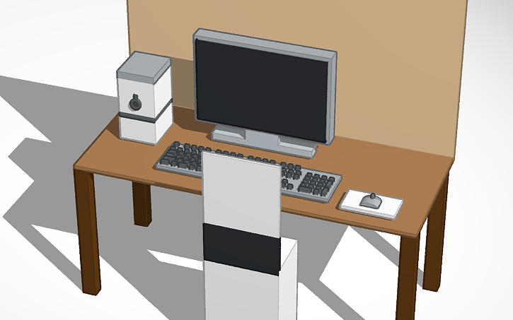 Simple Building Computer 3d 3D design computer - Tinkercad