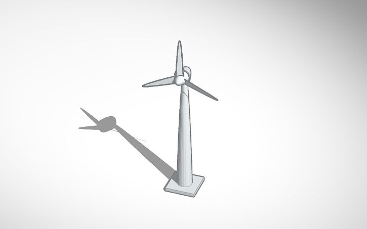 3D design Windturbine - Tinkercad