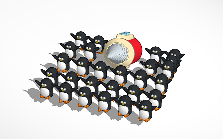 3D design Penguin army | Tinkercad