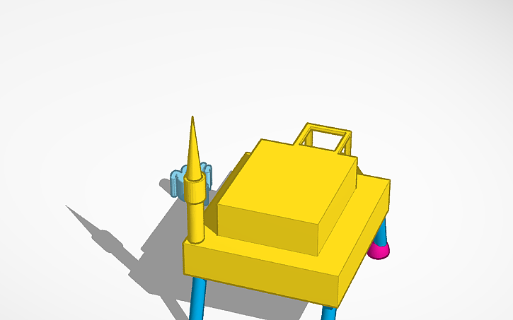 3D design moon lander - Tinkercad