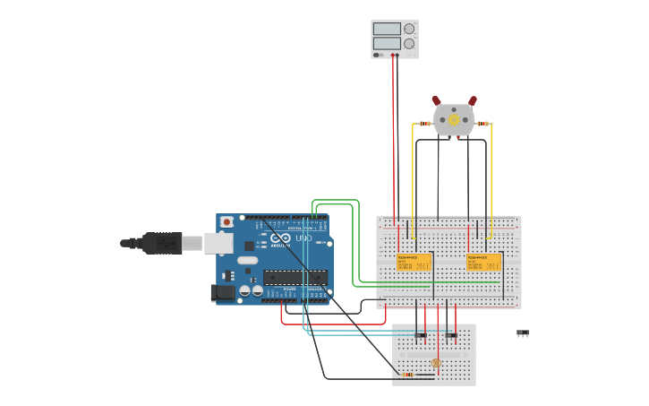 Circuit design Super Inari - Tinkercad