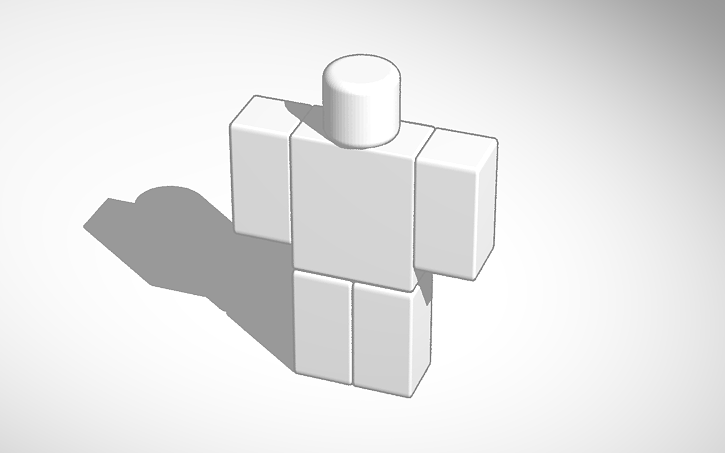 3D design Roblox  R6 template  Tinkercad