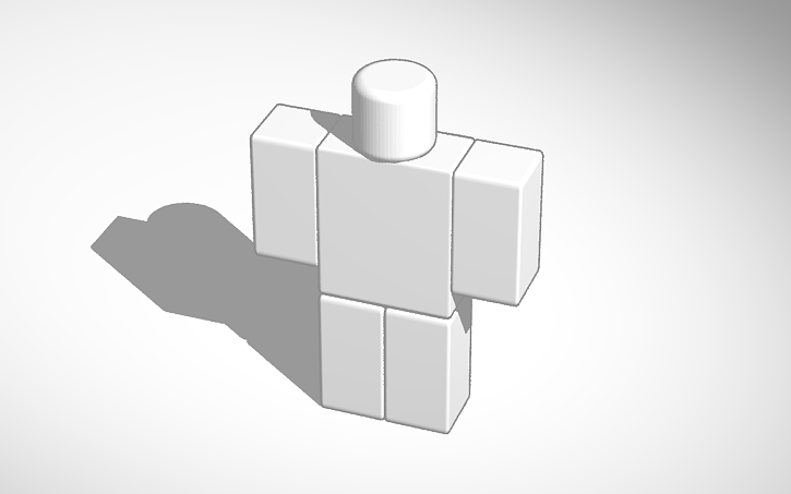 3D design Roblox R6 template Tinkercad 3D design Roblox R6 template Tinkercad