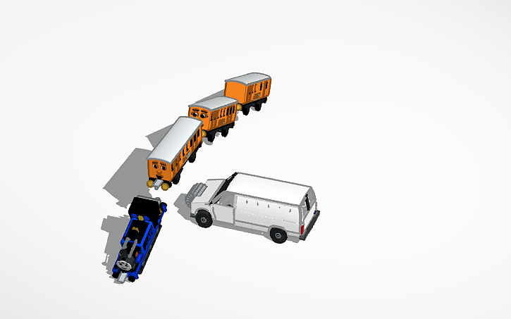 3D design Train Wreck! - Tinkercad