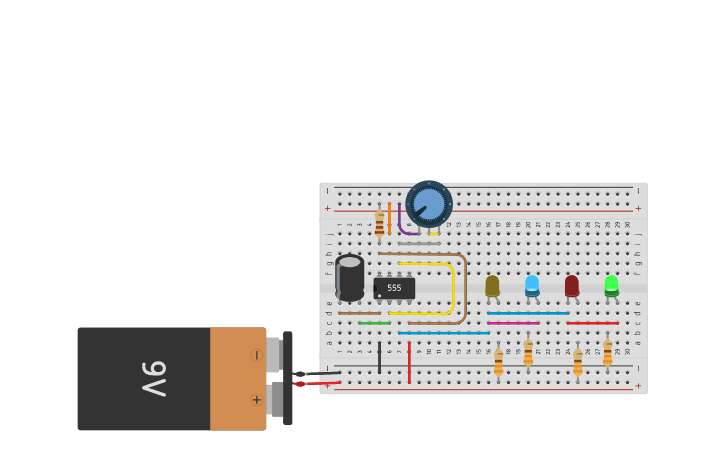 Circuit design Simple Flip Flop - Tinkercad