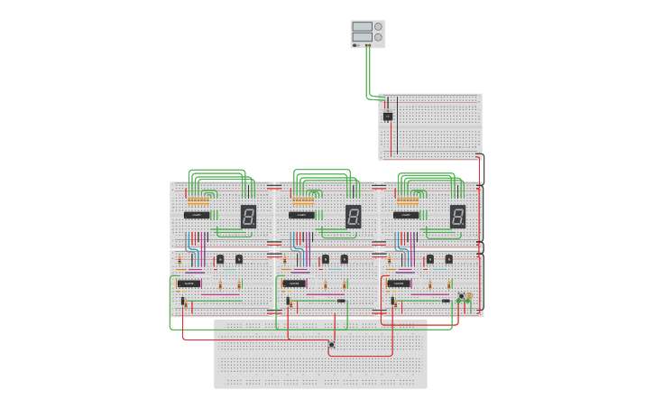 Circuit design 3 Digit counter with 7 segments displays and reset ...