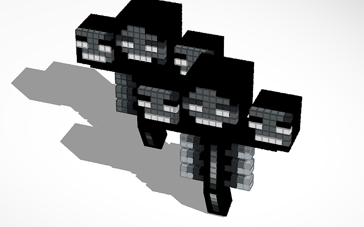 3D design minecraft wither 5x5 - Tinkercad