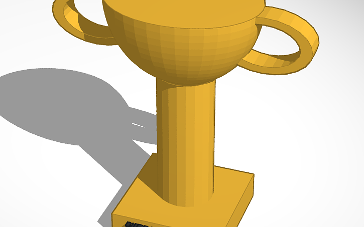 super bowl trophy tinkercad