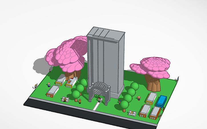 3D design A city - Tinkercad