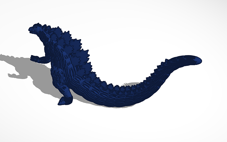 3D design godzilla - Tinkercad