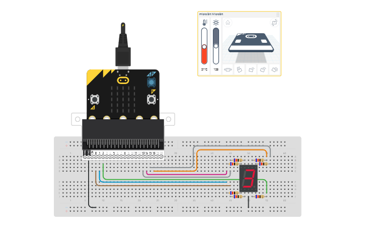 code kingdoms | micro:bit coding tutorial, micro:bit... Circuit design Microbit 7 segment display counter - Simplified - Tinkercad
