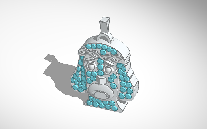 3D design Jesus Pendant - Tinkercad