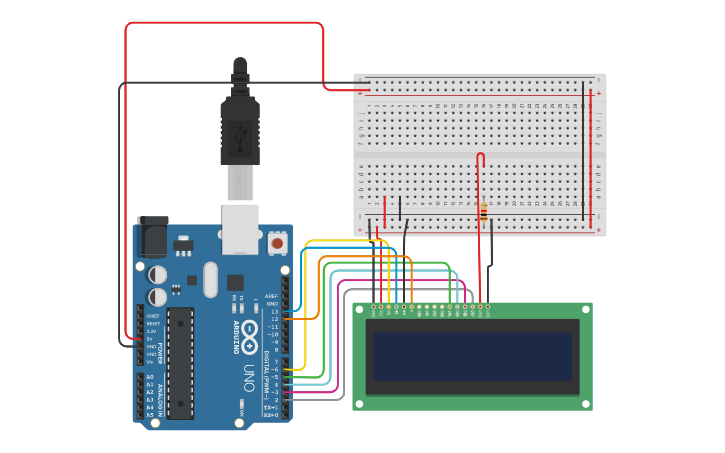 Circuit design Hello World - Tinkercad