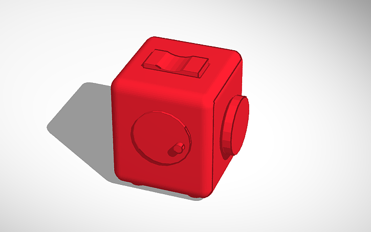 3D design Fidget Cube - Tinkercad