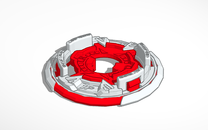 3D design beyblade burst sparking 1S chassis | Tinkercad