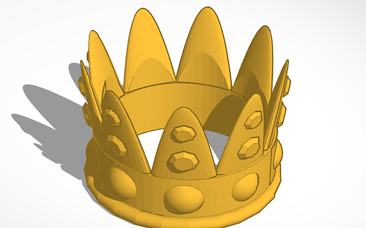 3D design kroon | Tinkercad