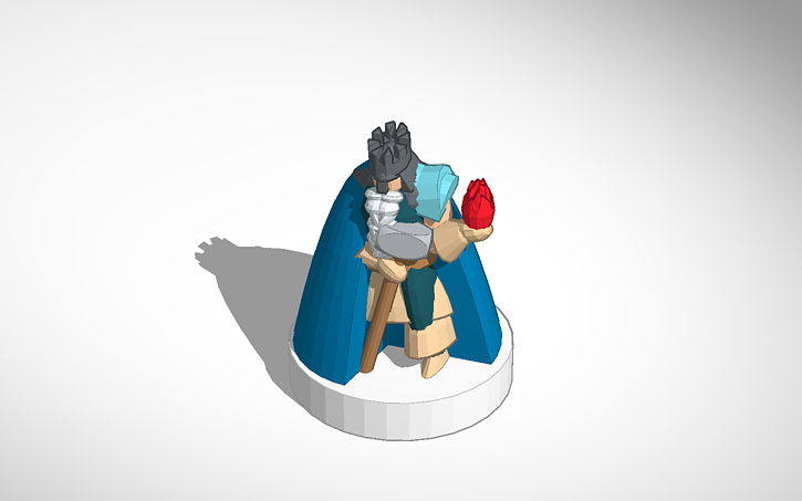 3D design Dwarven Forge Master #pocket-tactics - Tinkercad