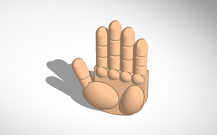 3D design Hand - Tinkercad
