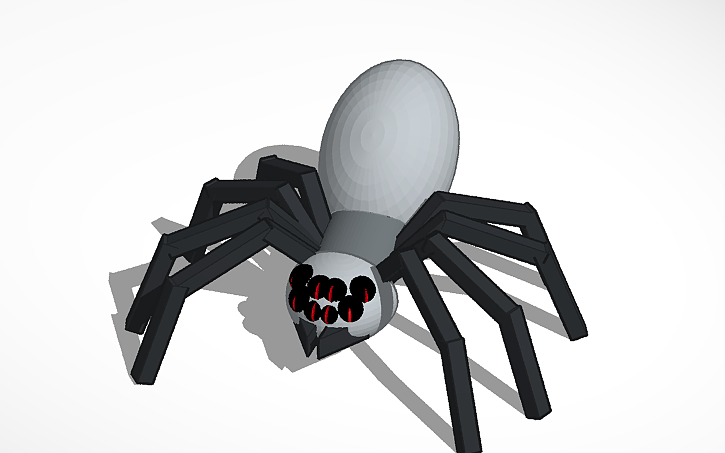 3d Design Spider Tinkercad 