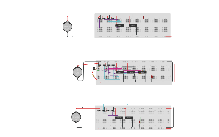 Circuit design Atividade de OAC - Tinkercad