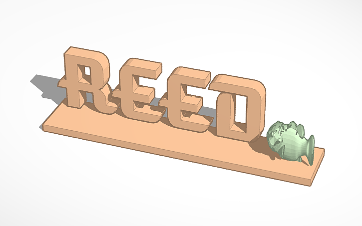 3D design Hudson Barron - Name Plate | Tinkercad