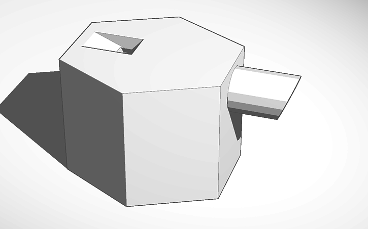 3D design Hexagon Whistle | Tinkercad