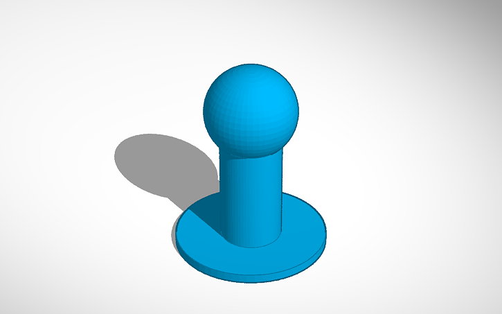 The Tinkercad design process of a place holder