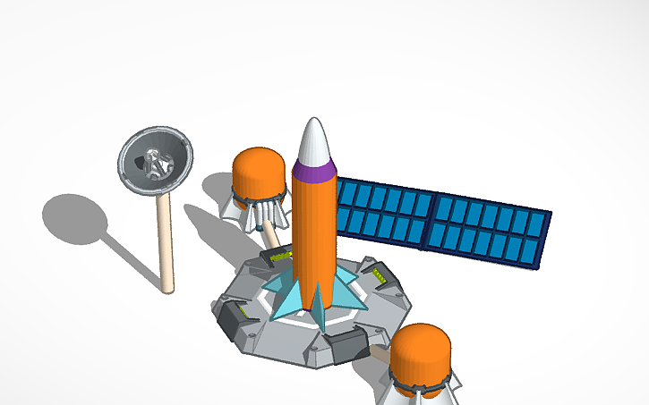 3D design rocket | Tinkercad