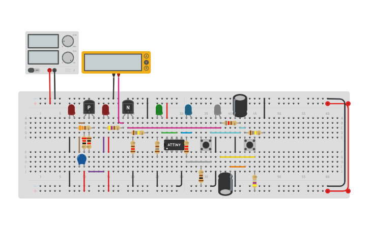 Circuit Design Charging Capacitor Tinkercad 8409