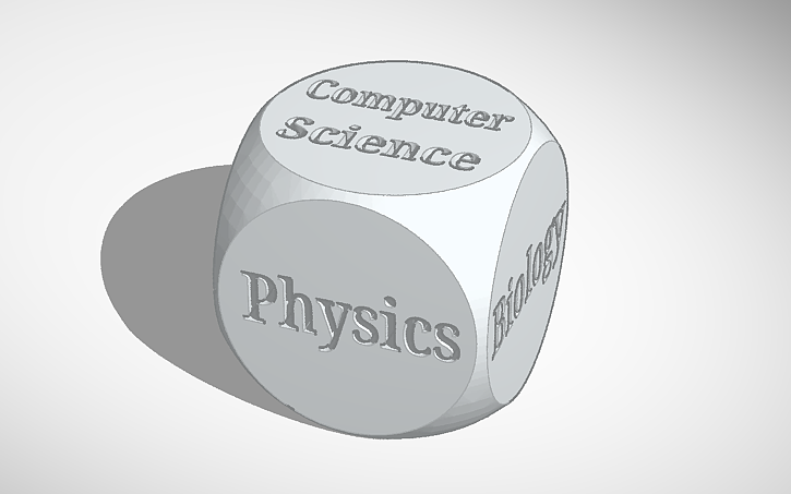 3D design Science Dice - Tinkercad