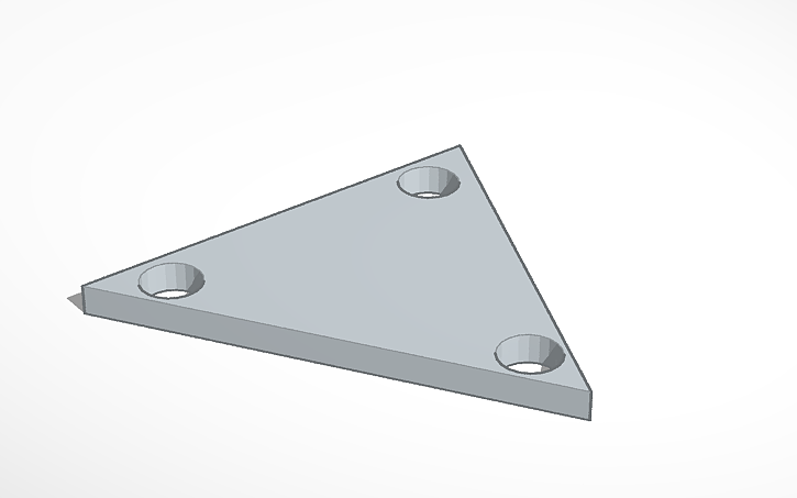 3D design Triangle Bracket | Tinkercad